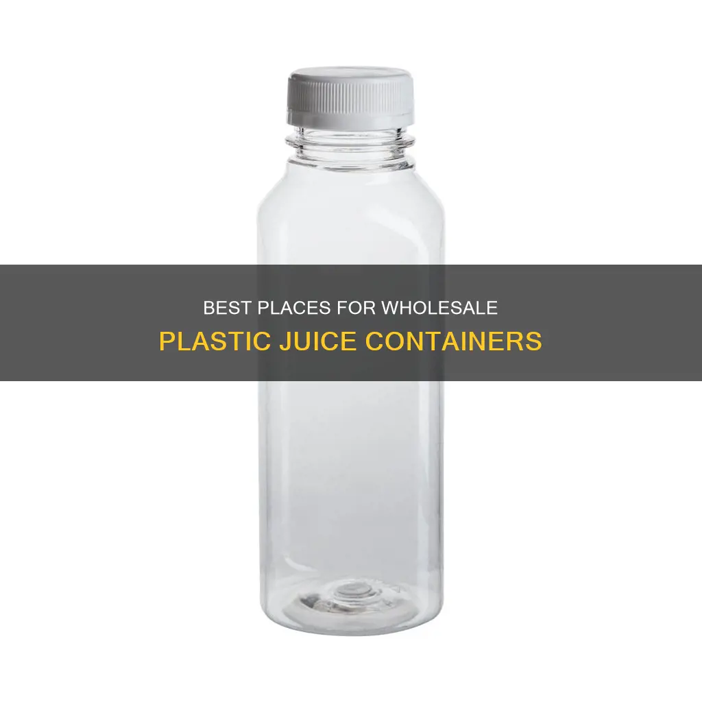 where to buy plastic juice containers wholesale