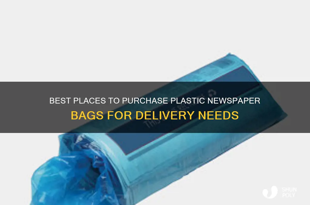 where to buy plastic newspaper bags