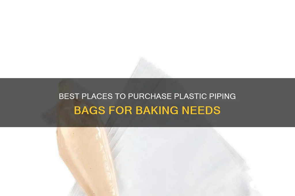 where to buy plastic piping bags