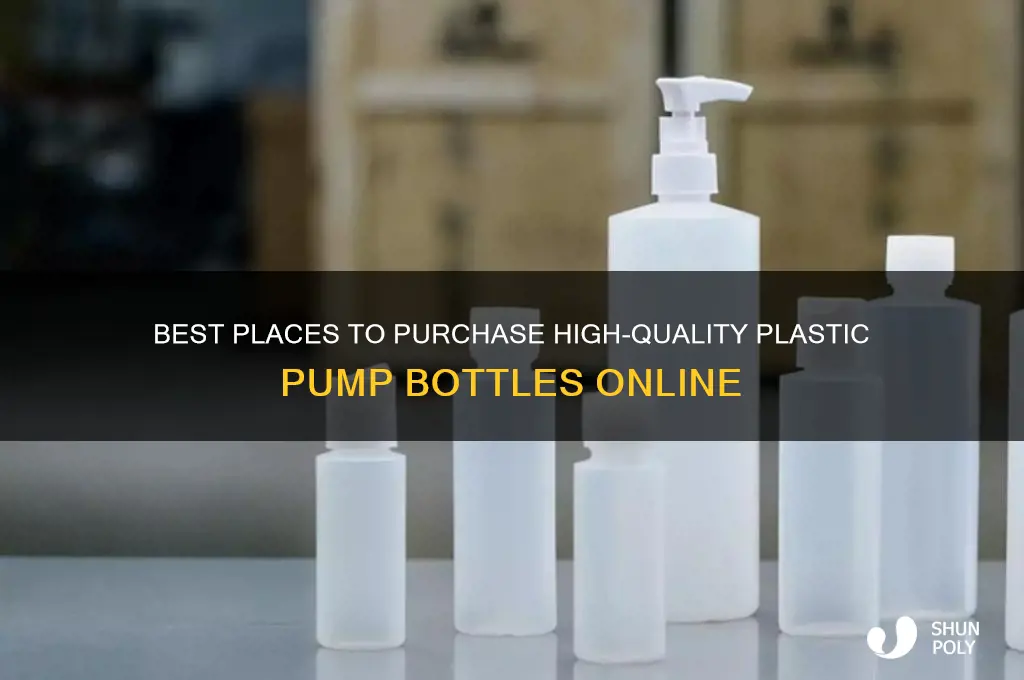 where to buy plastic pump bottles