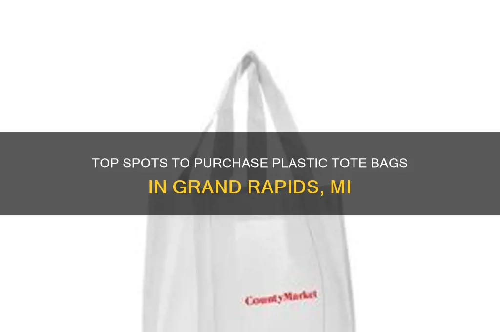 where to buy plastic tote bags in grand rapids mi