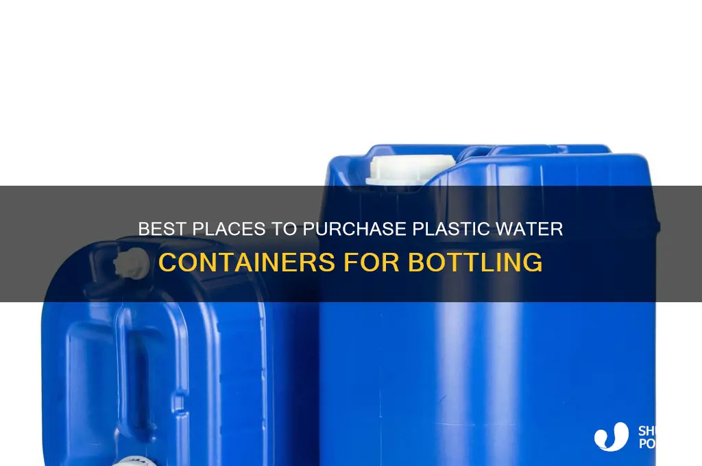 where to buy plastic water containers for bottling