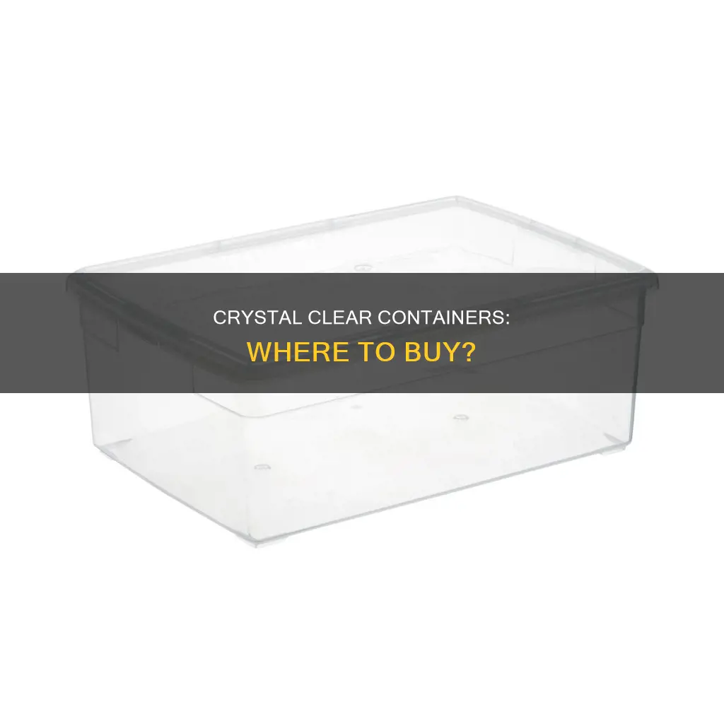 where to buy rectangular crystal clear plastic food storage containers
