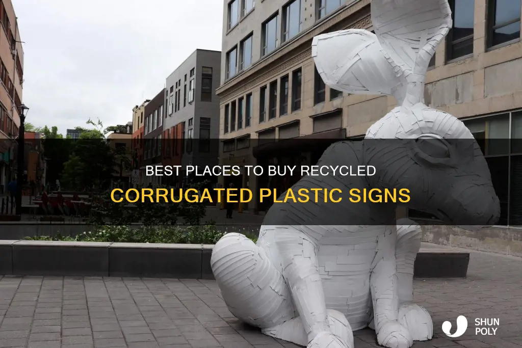 where to buy recycled corrugated plastic signs
