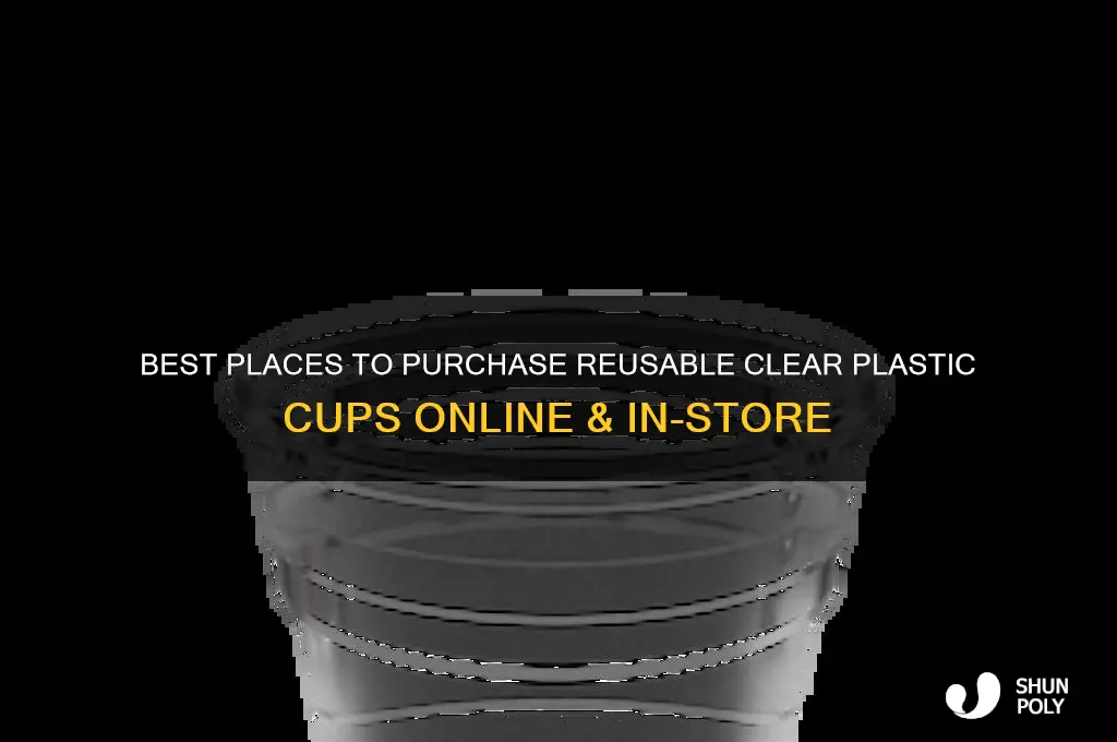 where to buy reusable clear plastic cups