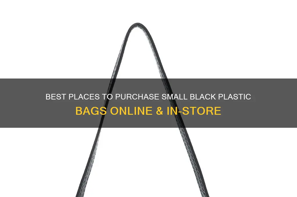 where to buy small black plastic bags