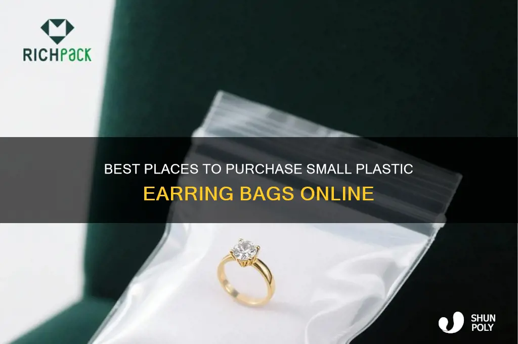 where to buy small plastic bags for earrings