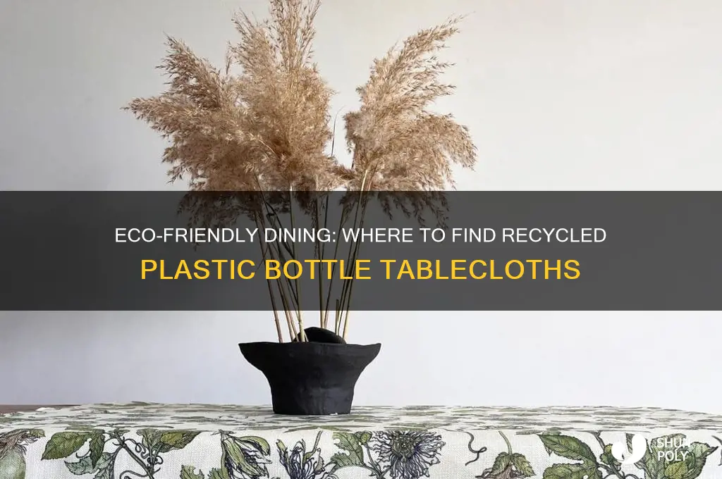 where to buy tablecloth made from recycled plastic bottles