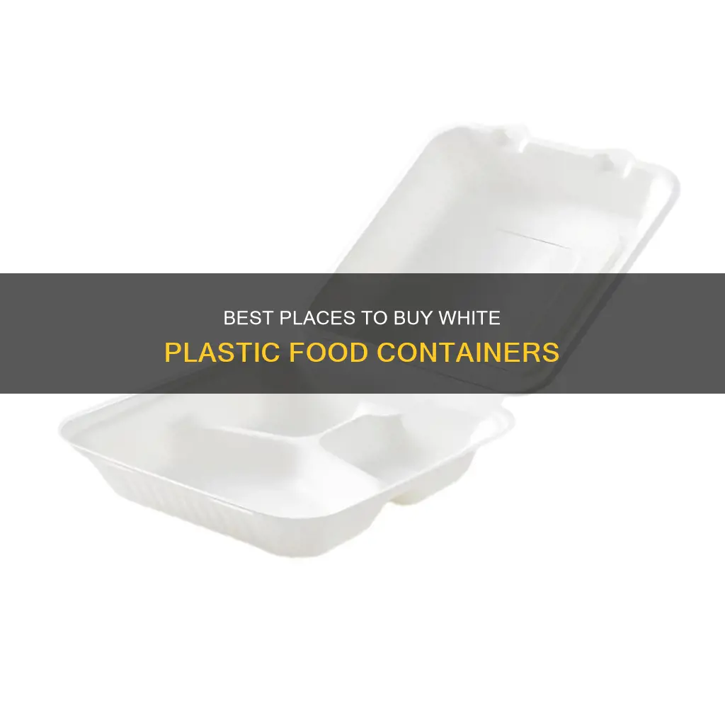 where to buy white plastic food containers