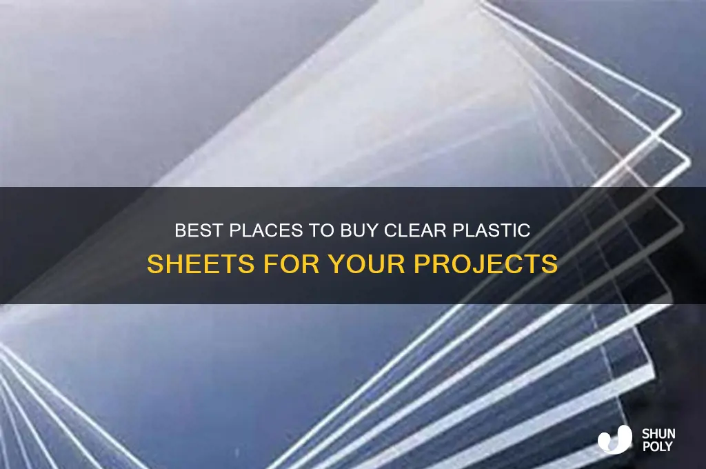 where to by clear plastic sheets