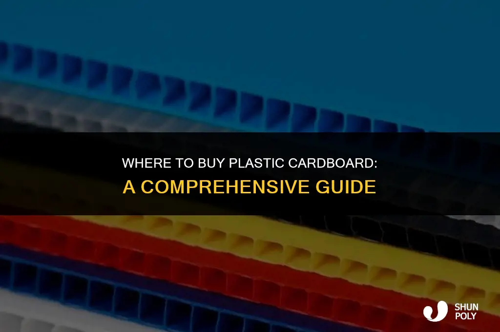 where to by plastic cardboard