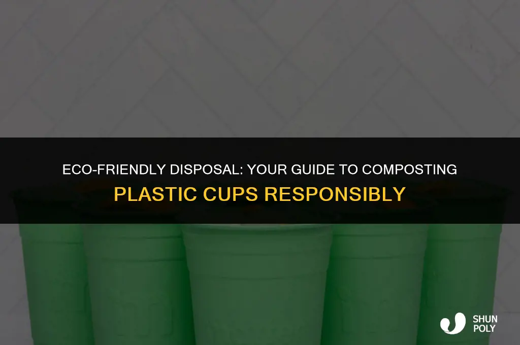 where to compost plastic cups