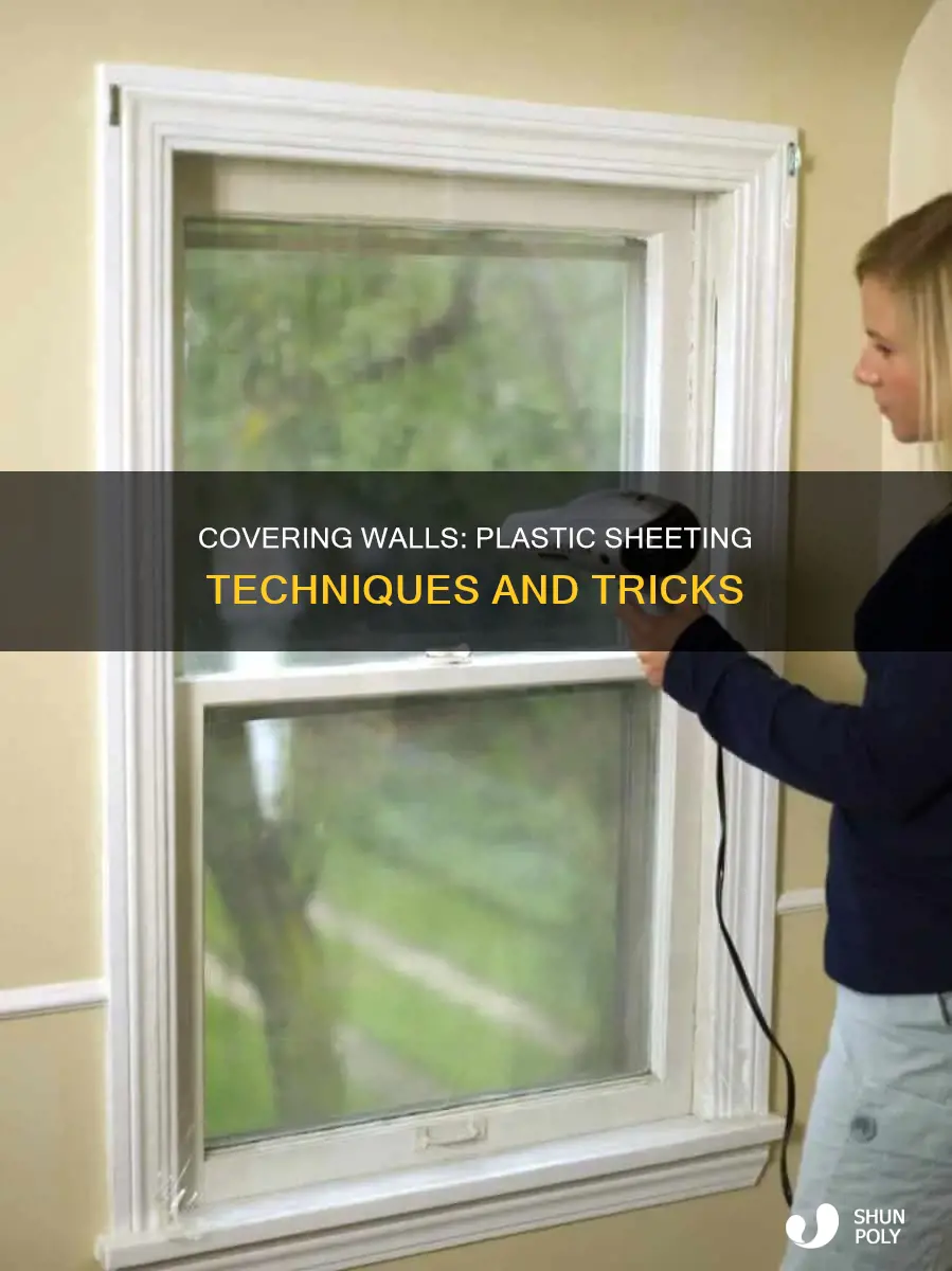 where to cover walls with plastic