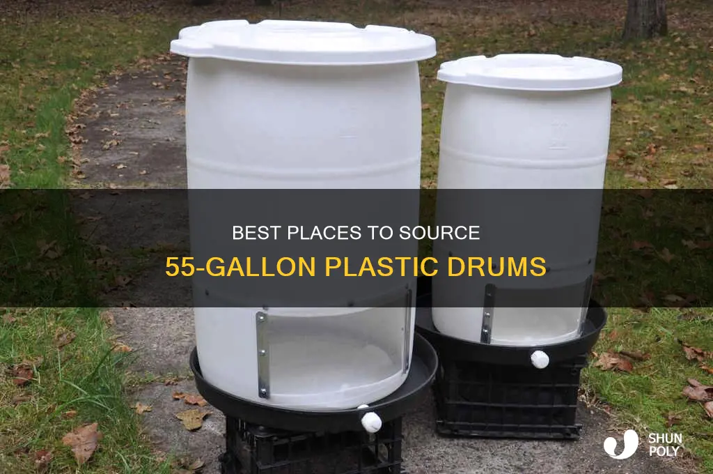 where to find 55 gallon plastic drums