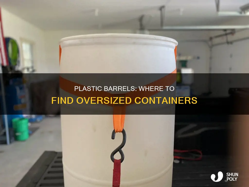 where to find big plastic barrels