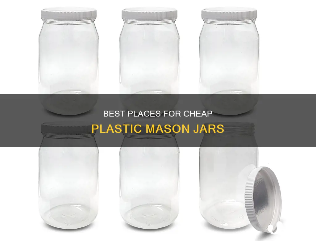 where to find cheap plastic mason jars