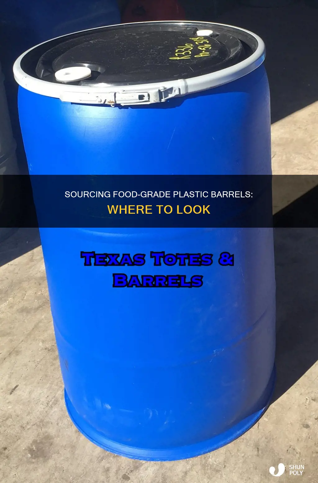 where to find food grade plastic barrels