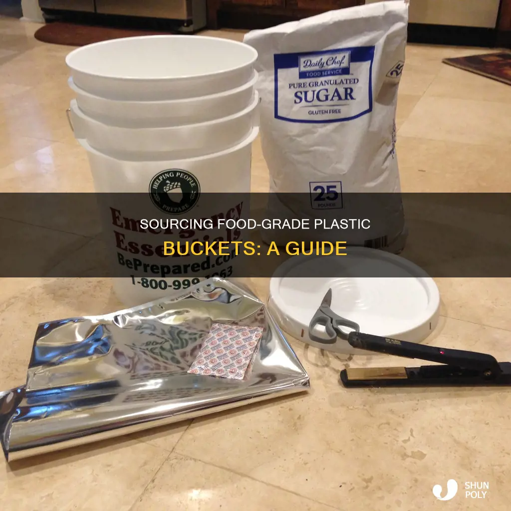 where to find food grade plastic buckets