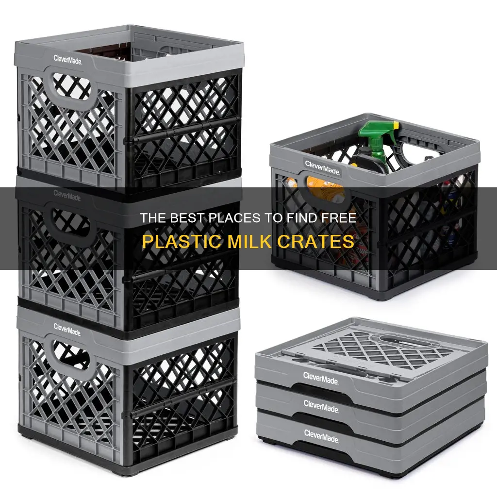 where to find free plastic milk crates