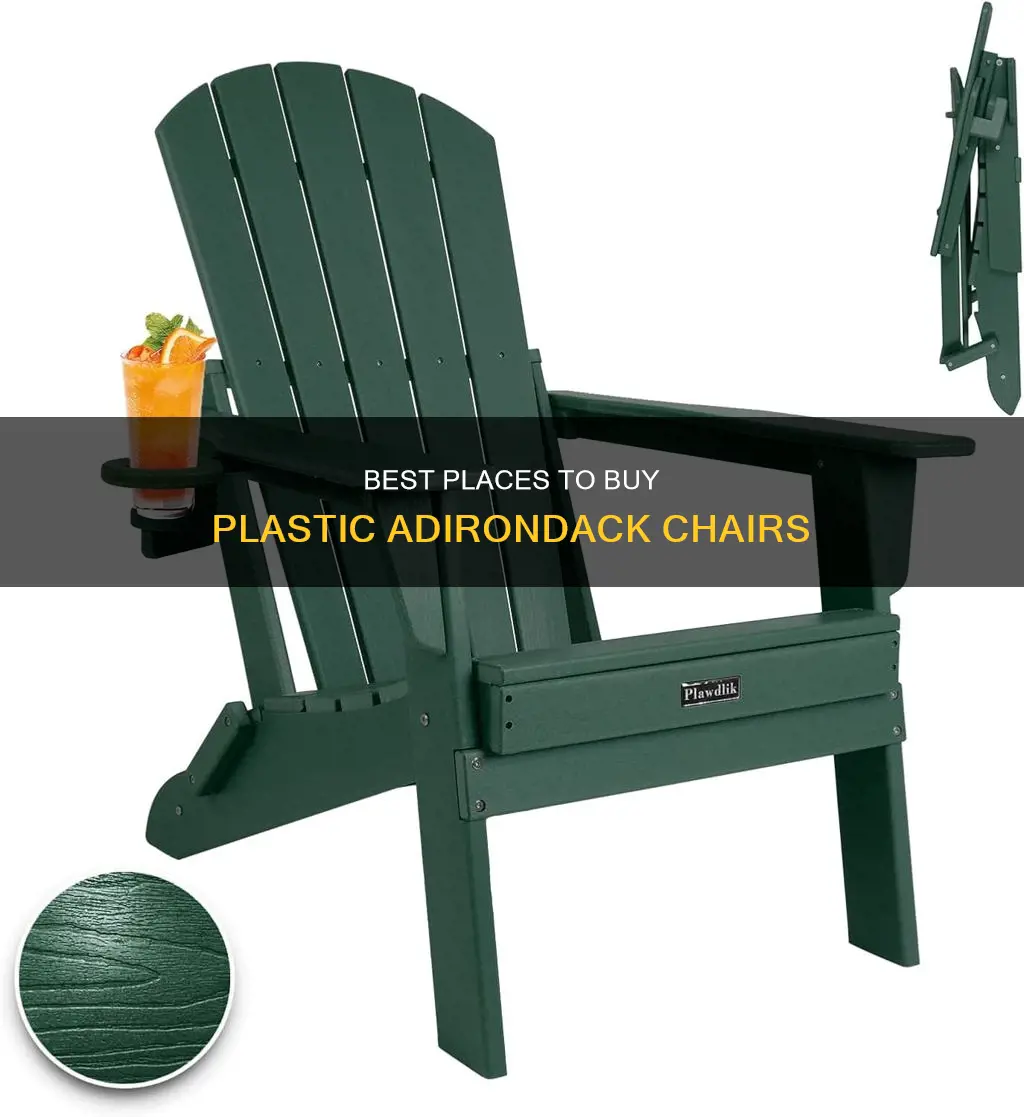 where to find plastic adirondack chairs