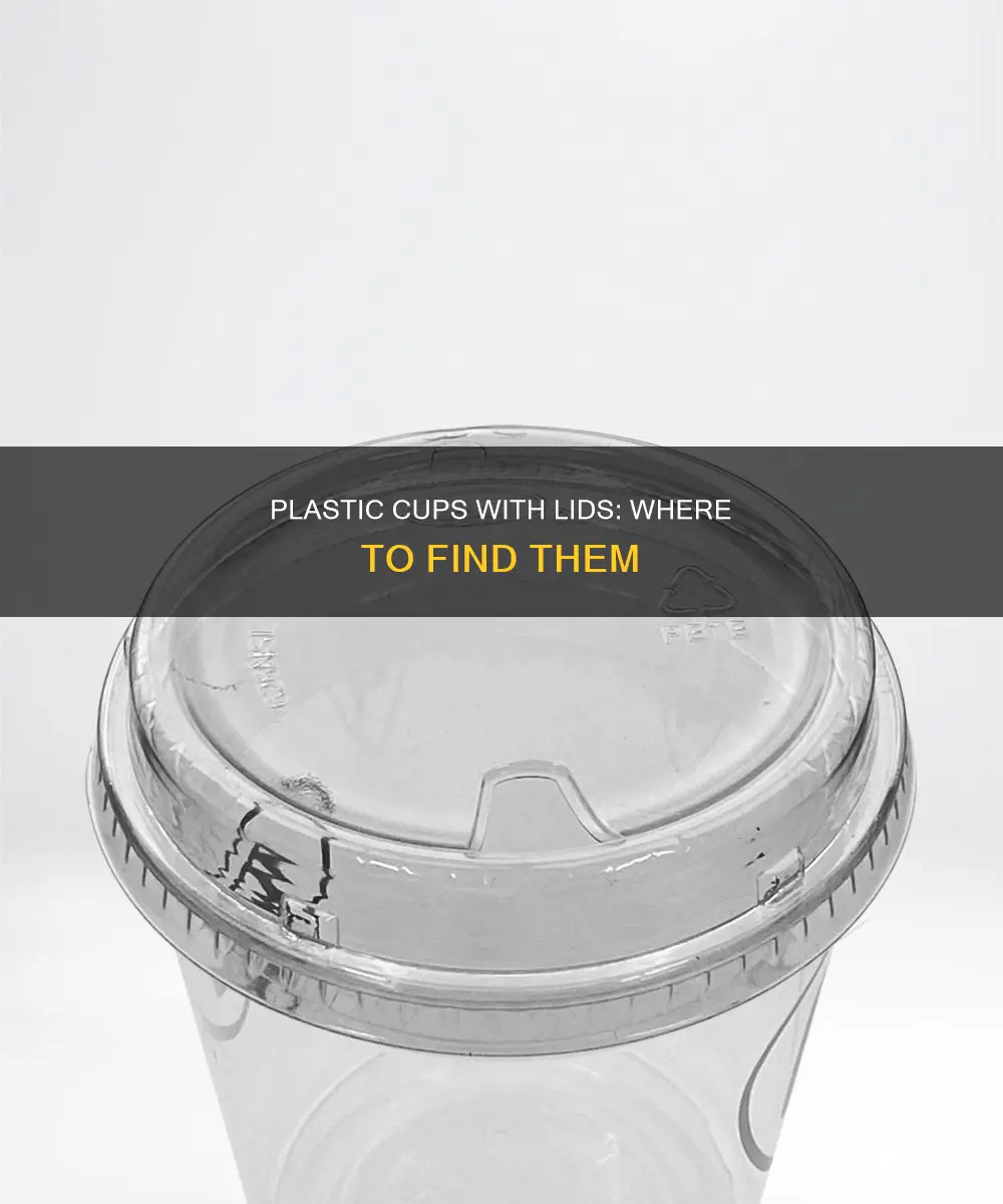 where to find plastic cups with lids