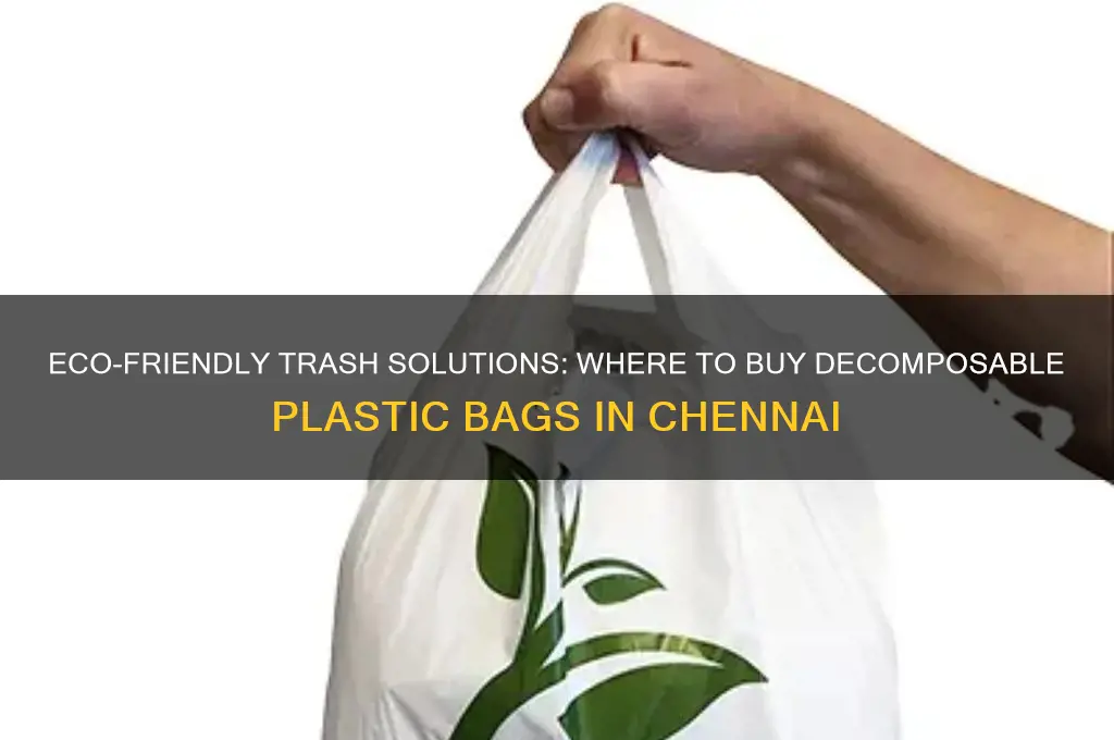 where to find plastic decomposable bags for trash in chennai