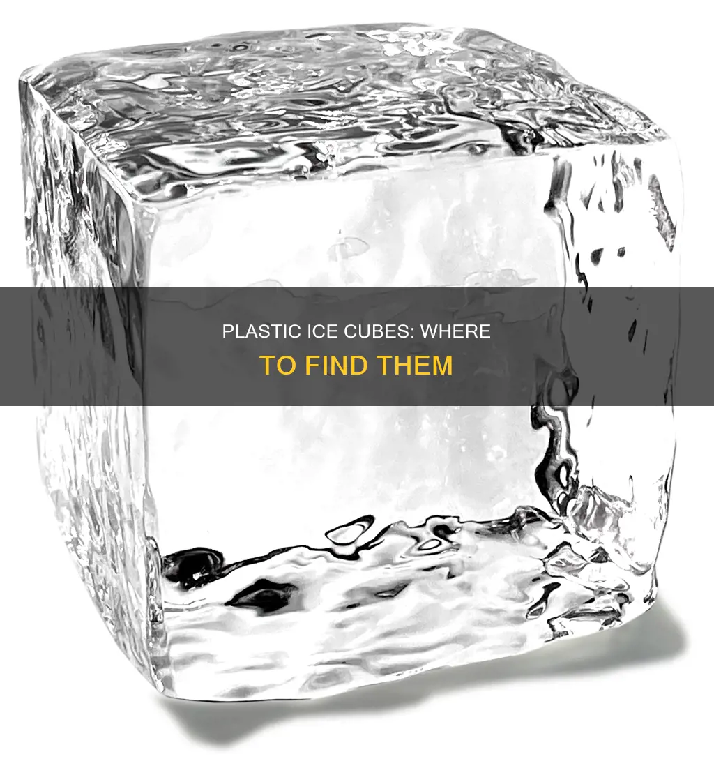 where to find plastic ice cubes