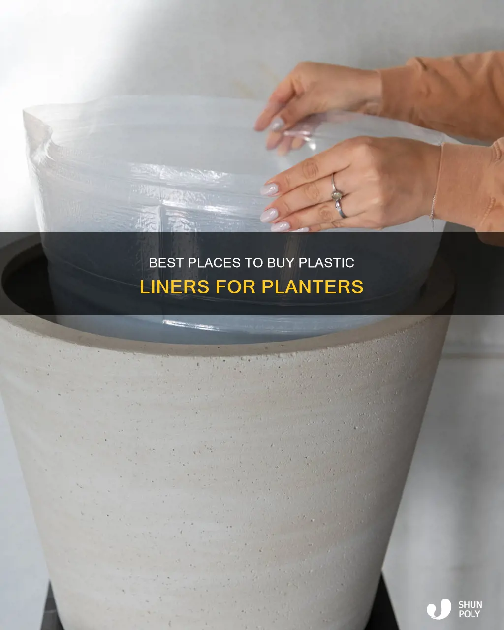 where to find plastic liners for planters