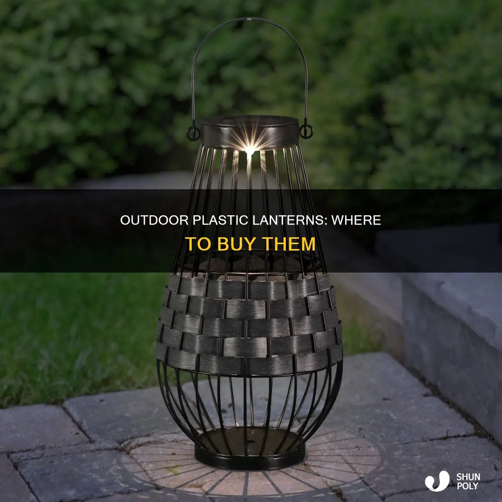 where to find plastic out door lanterns