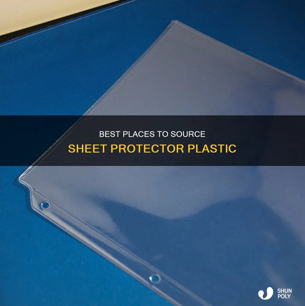 where to find sheet protector plastic