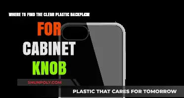 Clear Plastic Backplate for Cabinet Knobs: Where to Find Them