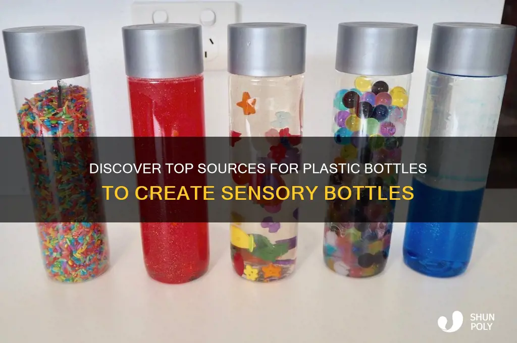 where to find the plastic bottles for sensory bottles