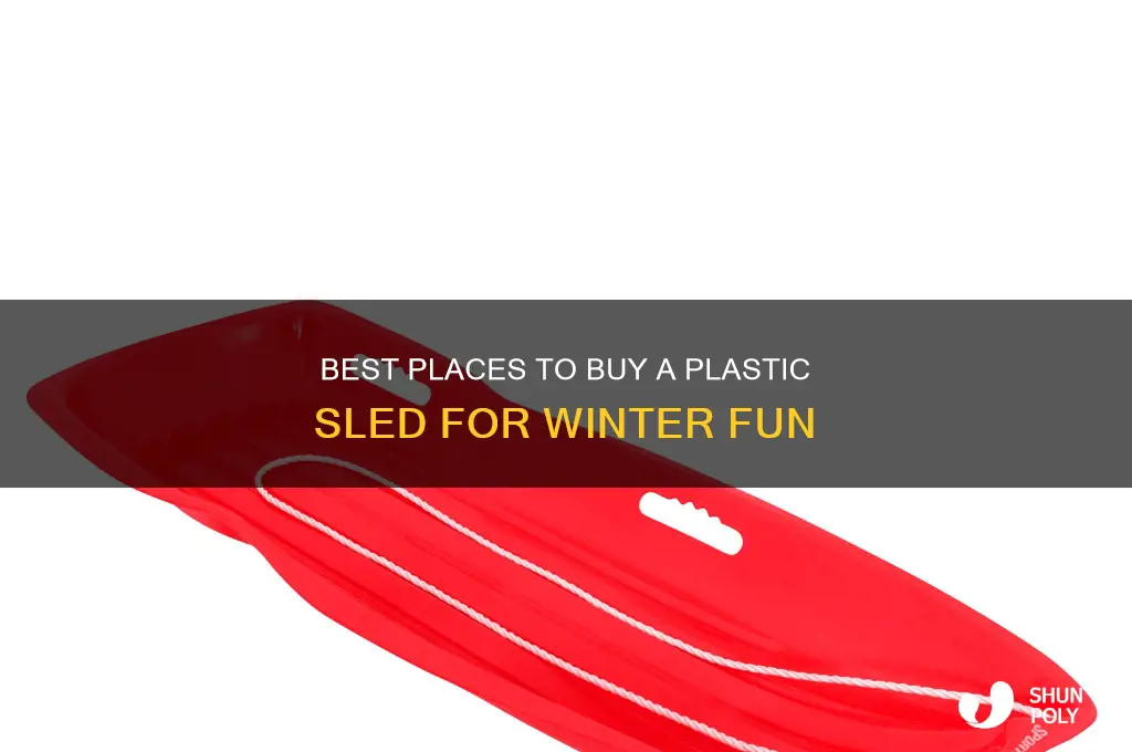 where to get a plastic sled
