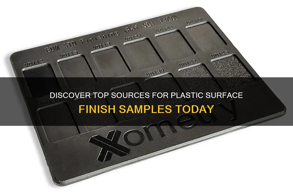 where to get access to a plastic surfacce finish samples
