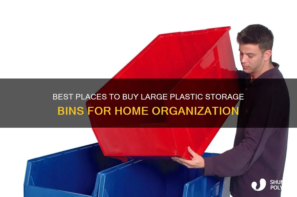 where to get big plastic bin