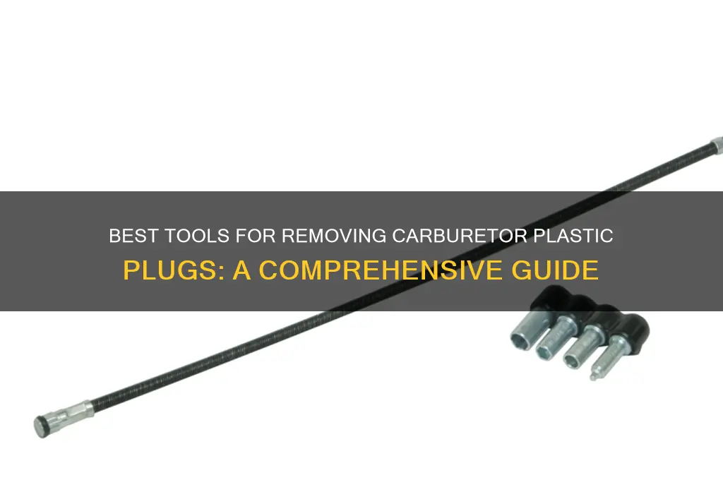 where to get carburetor plastic plug removal tool
