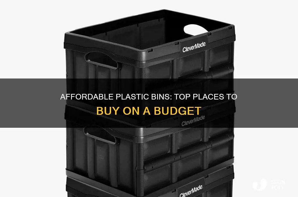 where to get cheap plastic bins