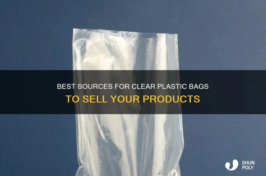 where to get clear plastic bags for selling items