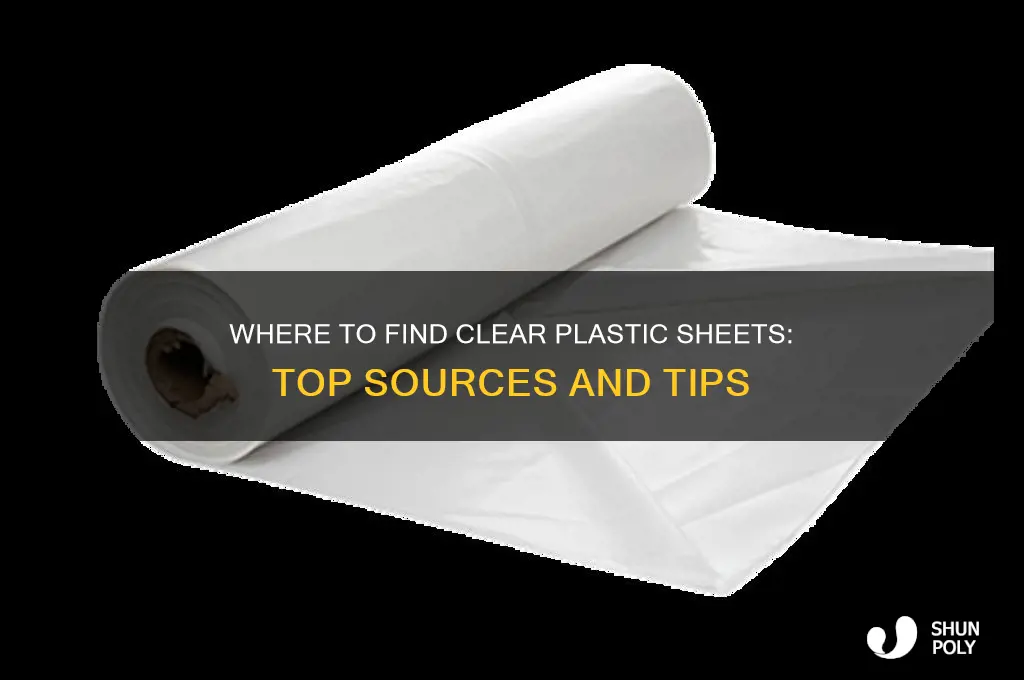 where to get clear plastic sheets