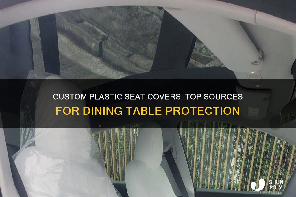 where to get custom plastic seat covers for dinning table