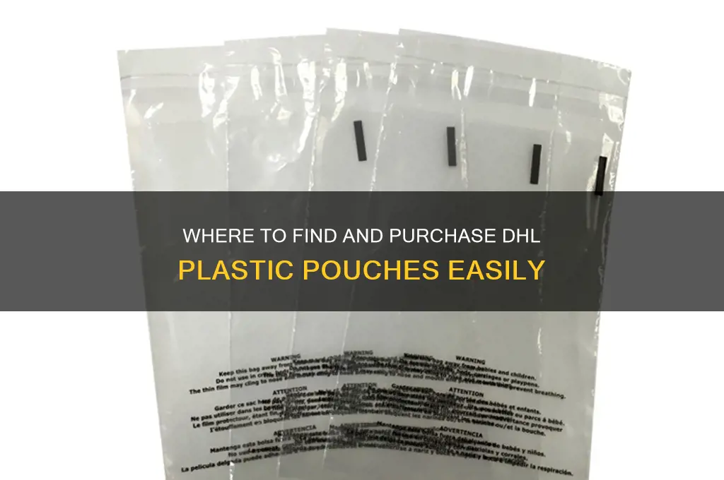 where to get dhl plastic pouch