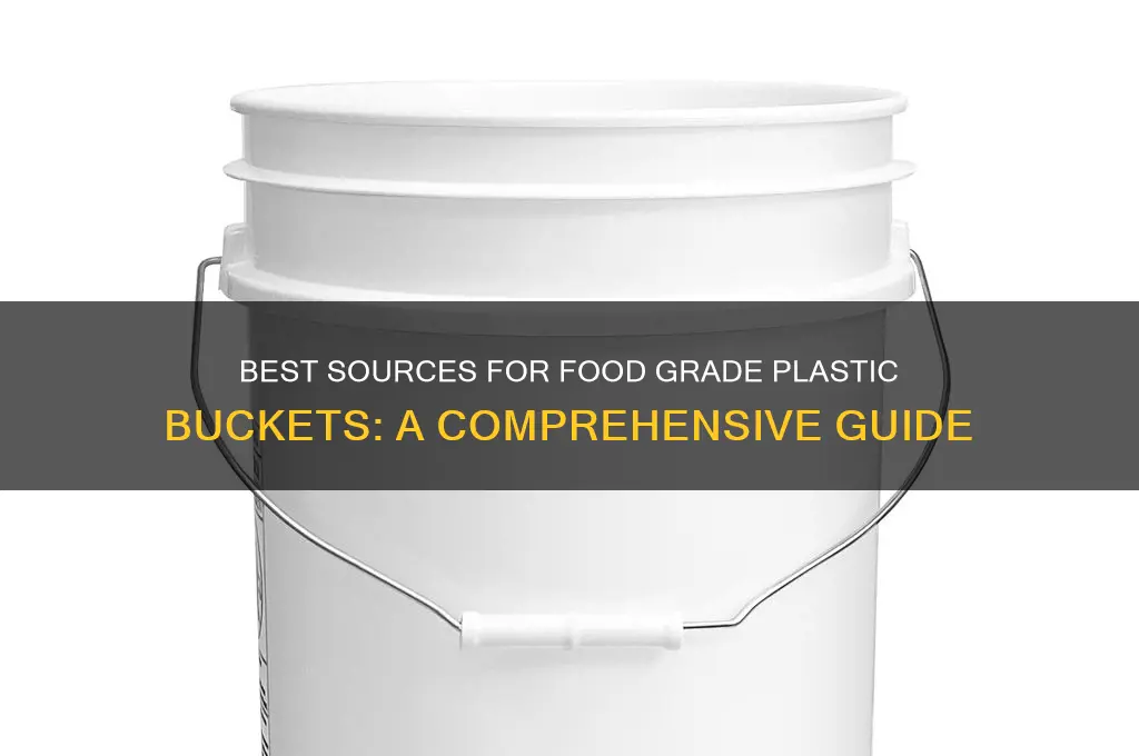 where to get food grade plastic buckets