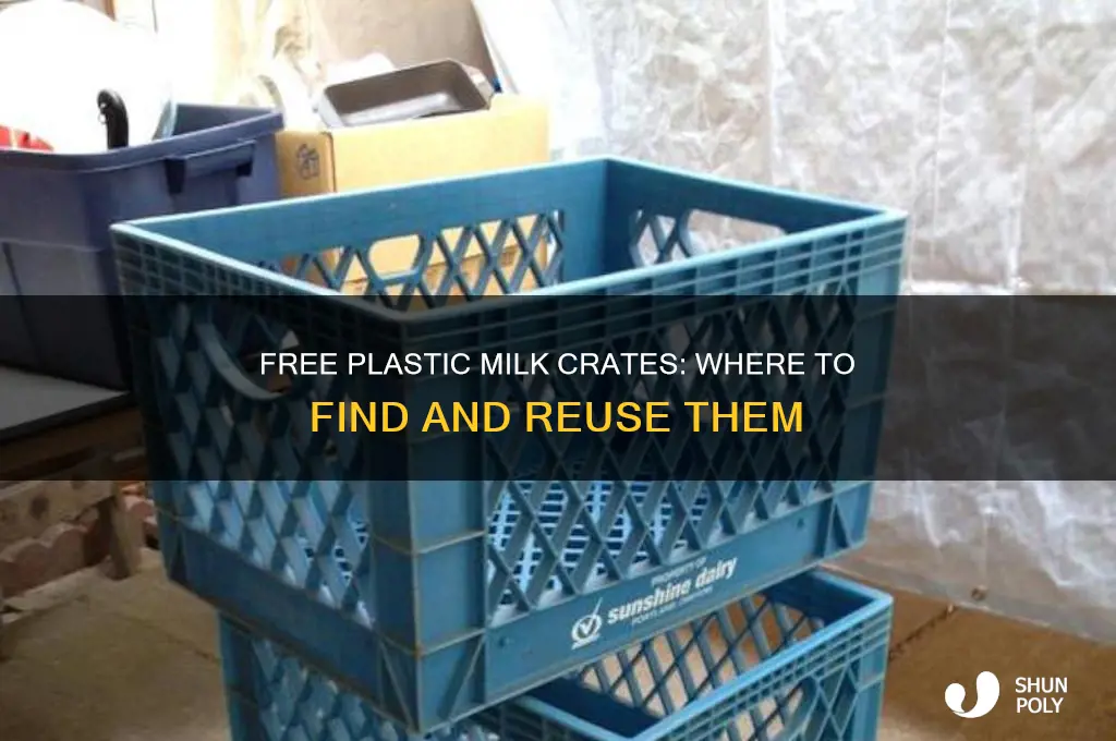 where to get free plastic milk crates