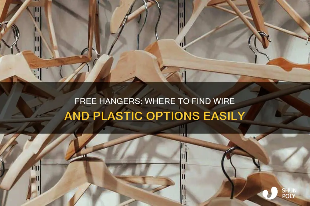 where to get free wire or plastic hangers