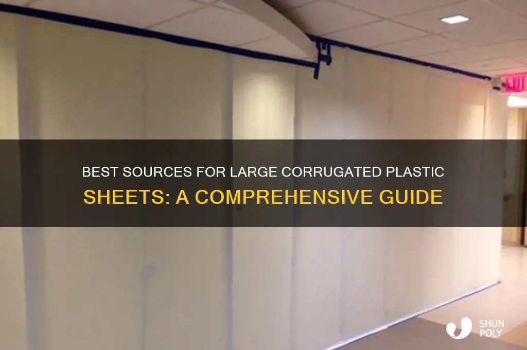where to get large corrugated plastic sheets