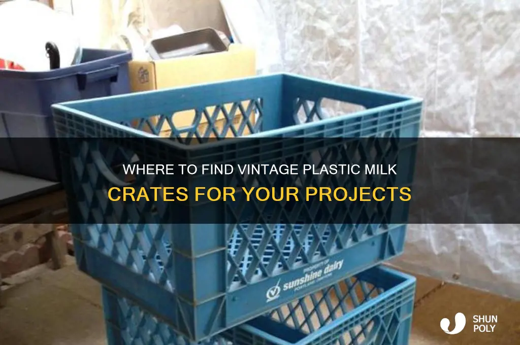 where to get old plastic milk crates