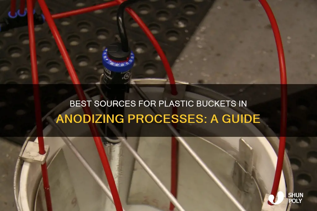 where to get plastic buckets for anodizing