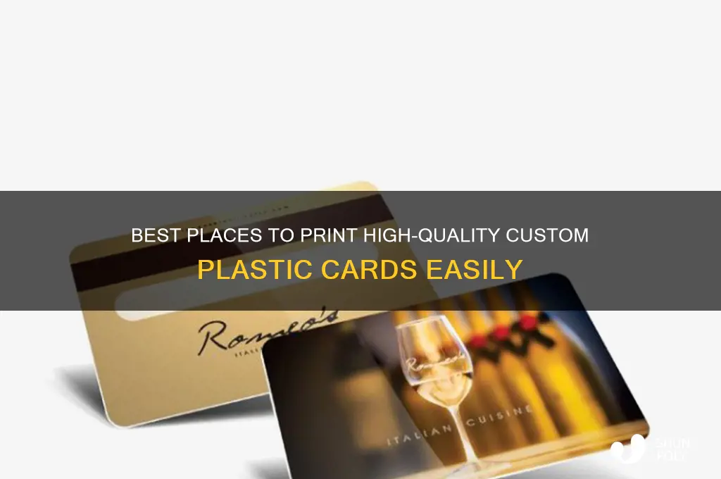 where to get plastic cards printed