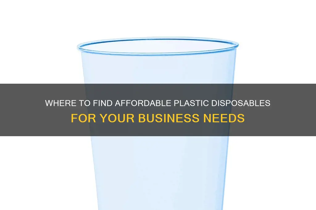 where to get plastic disposable