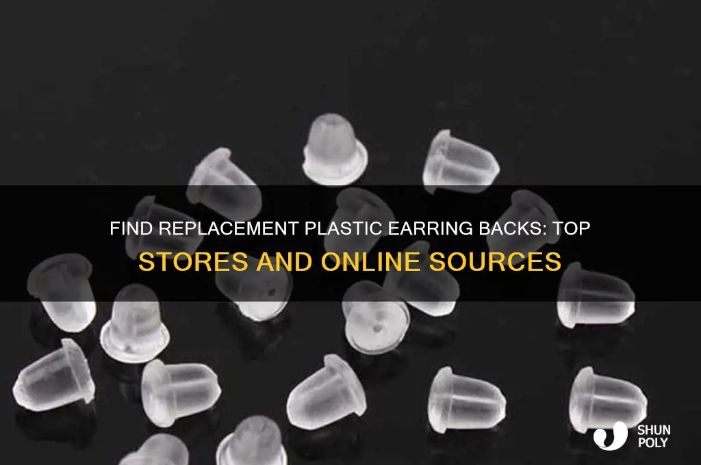 where to get plastic earring backs